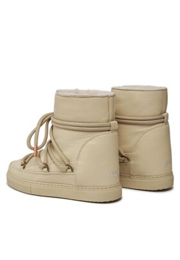 Inuikii Śniegowce Full Leather 75203-087 Beżowy. Kolor: beżowy. Materiał: skóra