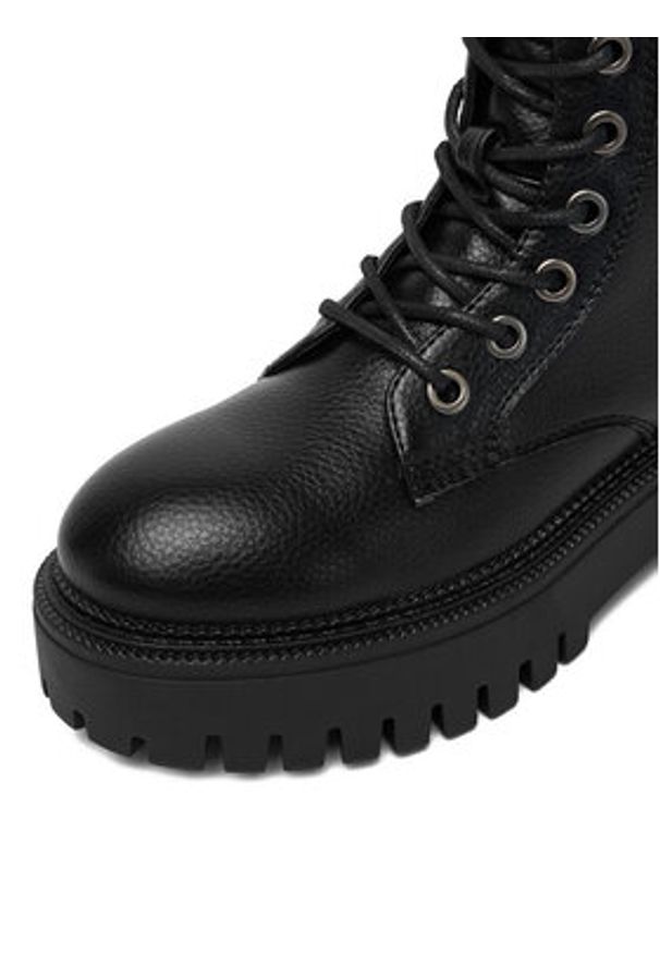 DeeZee Trzewiki CEO-HY66880002-1 Czarny. Kolor: czarny. Materiał: skóra, materiał