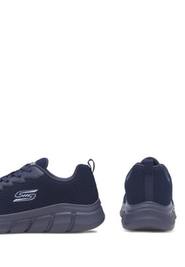 skechers - Skechers Sneakersy BOBS B FLEX 118106 NVY Granatowy. Kolor: niebieski. Materiał: materiał