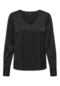 only - ONLY Bluzka Mika 15361191 Czarny Regular Fit. Kolor: czarny. Materiał: syntetyk