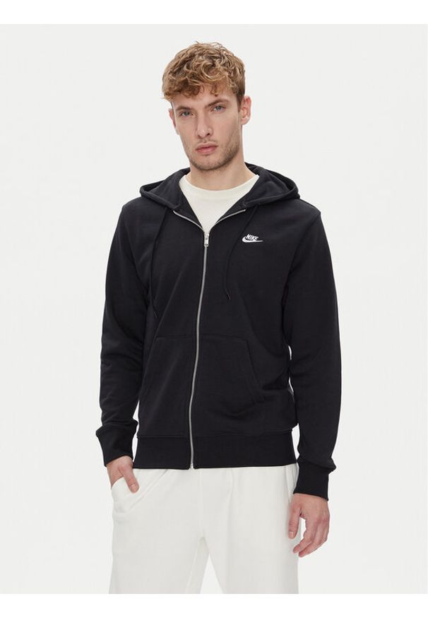 Nike Bluza Club FN3884 Czarny Regular Fit. Kolor: czarny. Materiał: bawełna