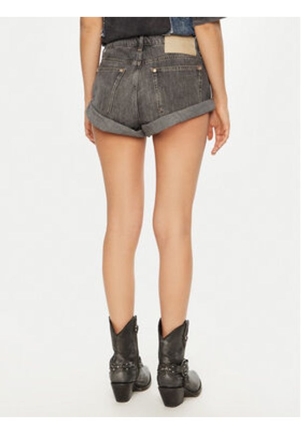 One Teaspoon Szorty jeansowe Bandits 26845 Szary Regular Fit. Kolor: szary. Materiał: bawełna