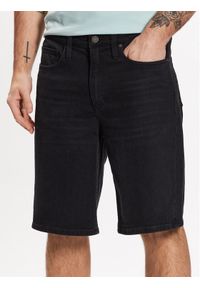 Calvin Klein Szorty jeansowe K10K110993 Czarny Relaxed Fit. Kolor: czarny. Materiał: bawełna