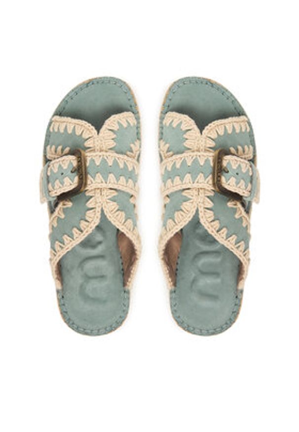 Mou Espadryle MU.SW641003A Brązowy. Kolor: brązowy. Materiał: skóra, zamsz