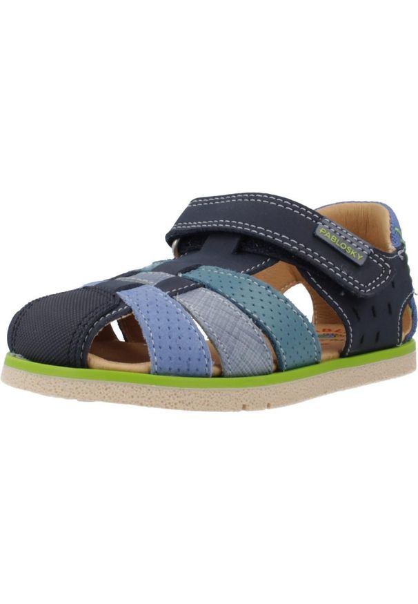 Pablosky - Sandały PABLOSKY 055123P Niebieski. Kolor: niebieski. Materiał: skóra, tkanina