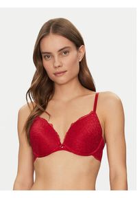 Hunkemöller Biustonosz z fiszbiną Marine 300245 Czerwony. Kolor: czerwony. Materiał: syntetyk #3