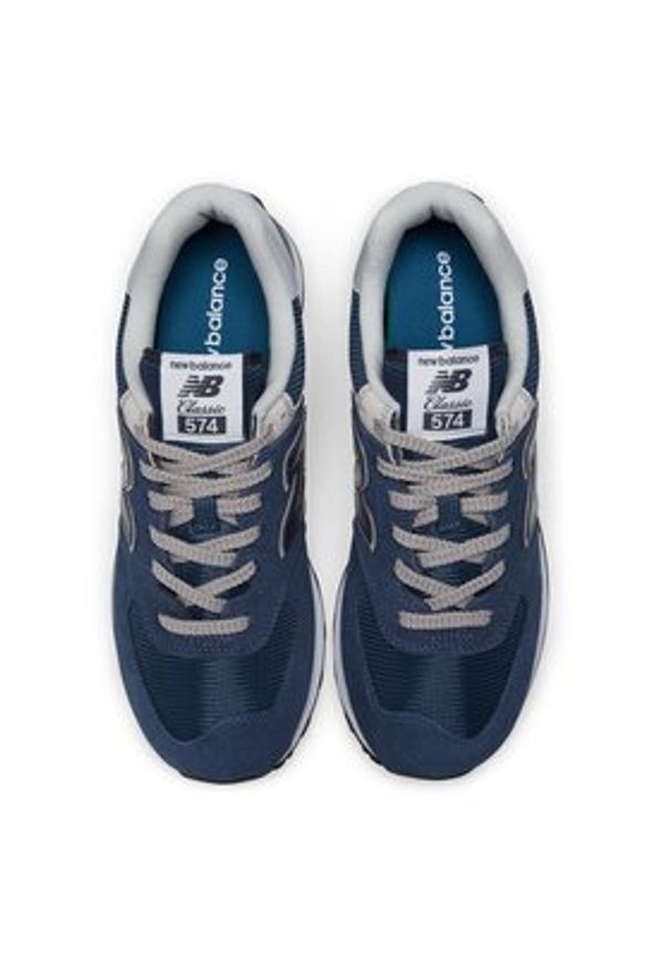 New Balance Sneakersy ML574EVN Granatowy. Kolor: niebieski. Materiał: zamsz, skóra. Model: New Balance 574