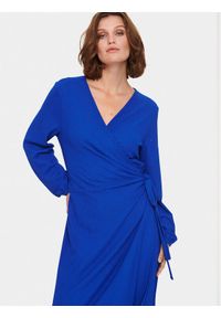 Saint Tropez Sukienka dzianinowa 30512373 Niebieski Regular Fit. Kolor: niebieski. Materiał: dzianina, syntetyk