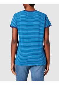 Lee - LEE STRIPE TEE RELAXED FIT DAMSKI T-SHIRT KOSZULKA LOGO DIPPED BLUE L43LAYLA 112109672 #3