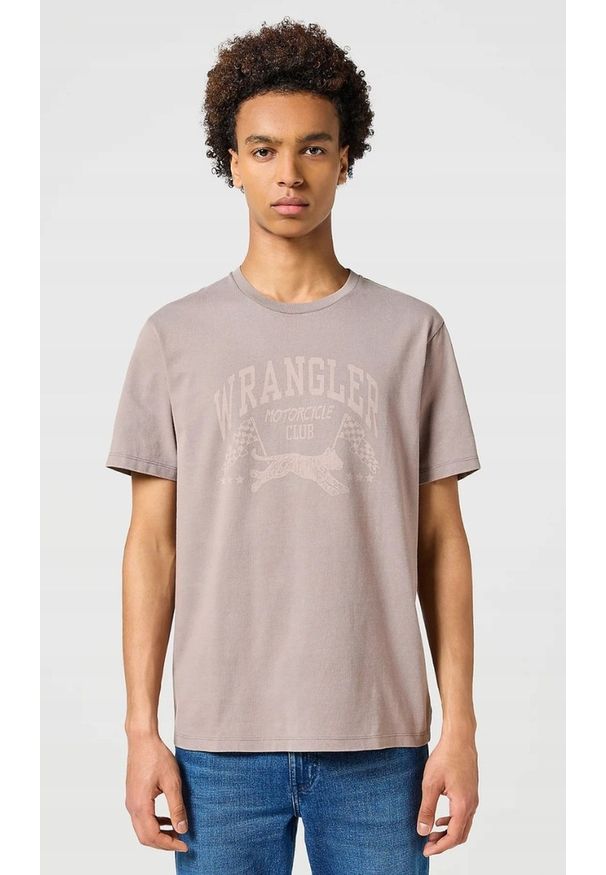 Wrangler - MESKA KOSZULKA WRANGLER GRAPHIC TEE IRON 112357309