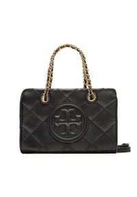 Tory Burch Torebka Fleming Soft Mini Chain Tote 152334 Czarny. Kolor: czarny. Materiał: skórzane