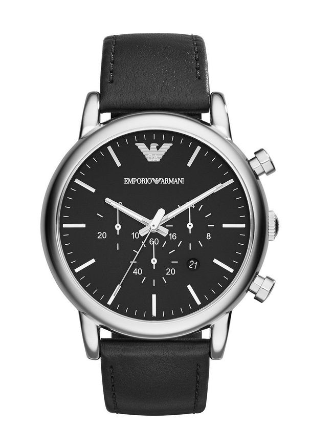 Emporio Armani - Zegarek AR1828. Kolor: czarny