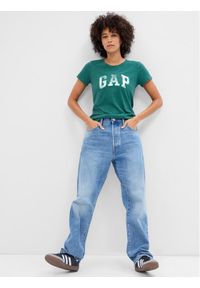 GAP - Gap T-Shirt 268820-87 Zielony Regular Fit. Kolor: zielony. Materiał: bawełna