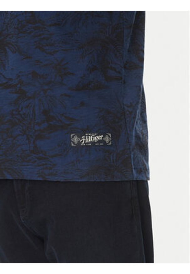TOMMY HILFIGER - Tommy Hilfiger T-Shirt Summer MW0MW38933 Granatowy Slim Fit. Kolor: niebieski. Materiał: bawełna
