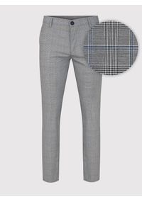 PAKO LORENTE – Szare męskie spodnie chino w kratę P23SF-WX-009-S-S - Pako Lorente. Kolor: szary. Materiał: poliester, wiskoza, elastan #5