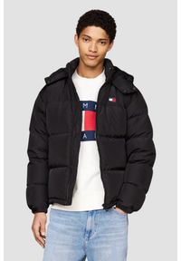 Tommy Jeans - TOMMY JEANS Czarna męska kurtka z naturalnym wypełnieniem, Rozmiar XXL. Kolor: czarny
