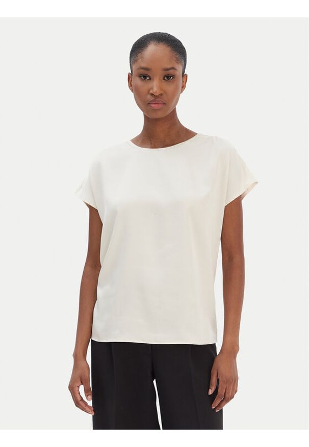 JOOP! T-Shirt Tancy 30100042 Beżowy Regular Fit. Kolor: beżowy. Materiał: wiskoza