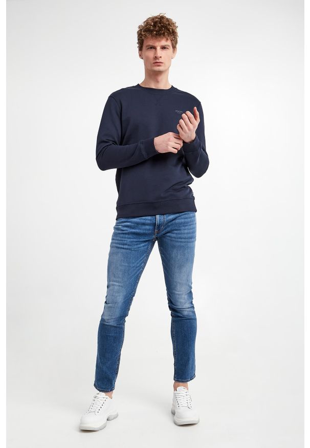 JOOP! Jeans - Bluza męska crewneck Salazar JOOP! JEANS. Materiał: bawełna. Wzór: nadruk