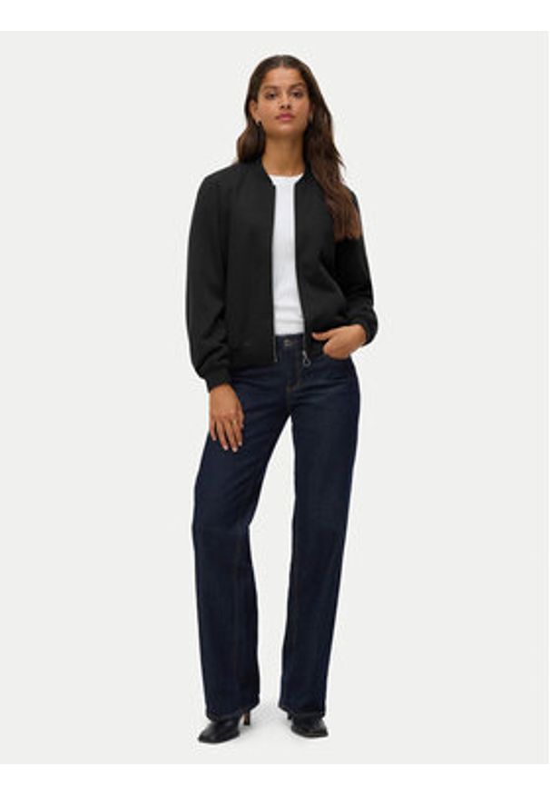 Vero Moda Bluza Kimiko 10331961 Czarny Regular Fit. Kolor: czarny. Materiał: syntetyk