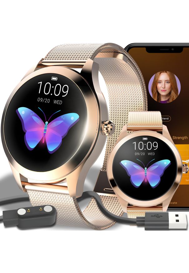 Smartwatch Retoo SMARTWATCH ZEGAREK DAMSKI WODOODPORNY POLSKA APLIKACJA SPORT SEN ROZMOWY. Rodzaj zegarka: smartwatch. Styl: sportowy