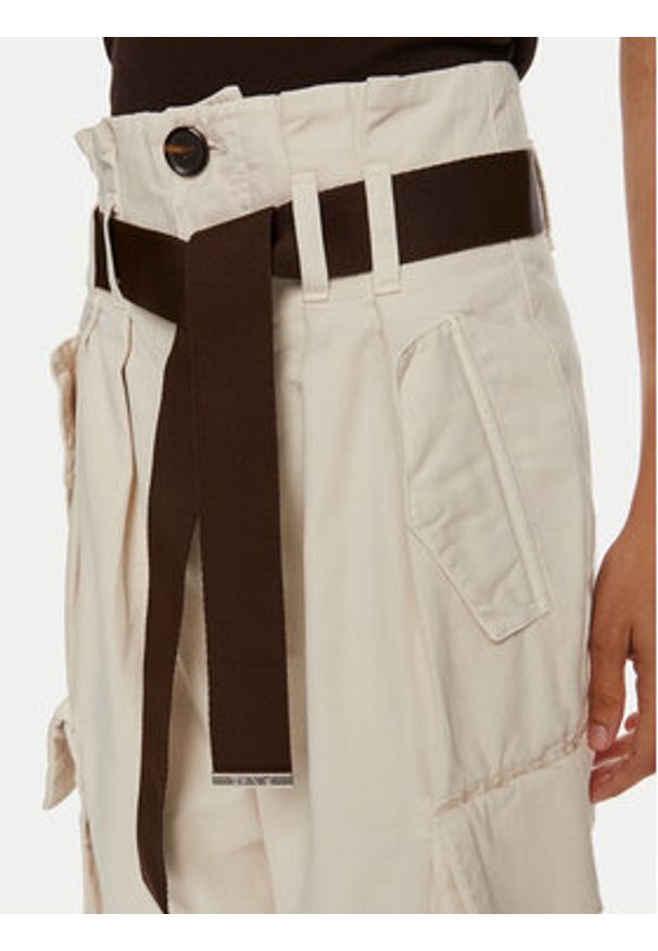 Pinko Spodnie cargo Ronfare 101840 A21C Beżowy Regular Fit. Kolor: beżowy. Materiał: bawełna