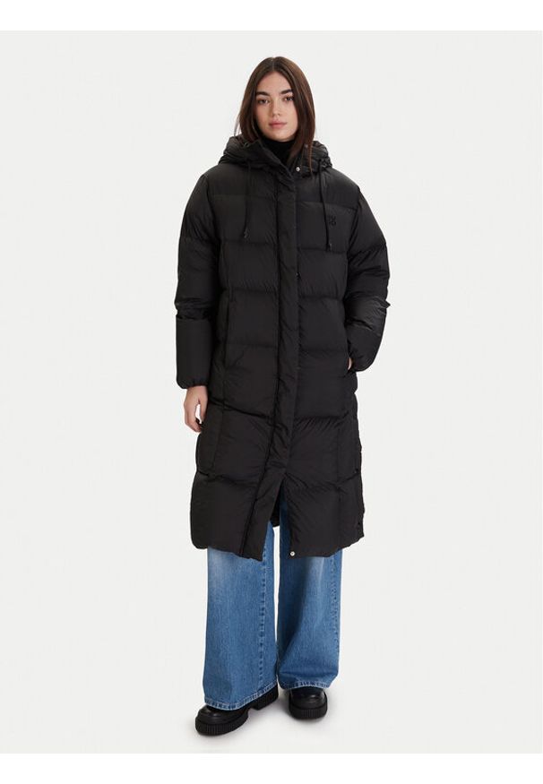 Hugo - HUGO Kurtka puchowa Fini-3 50546355 Czarny Regular Fit. Kolor: czarny. Materiał: syntetyk
