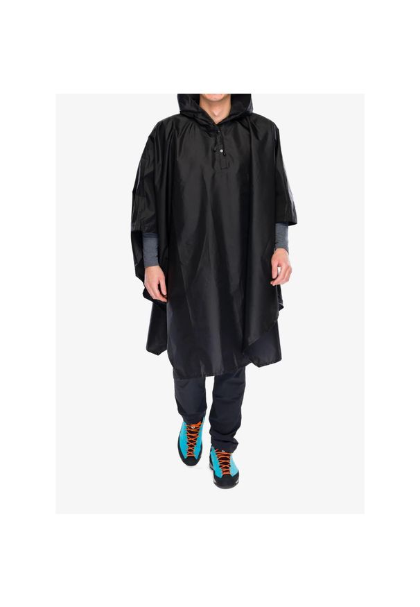 Peleryna turystyczna CMP Nexus Unisex Poncho Fix Hood. Kolor: czarny