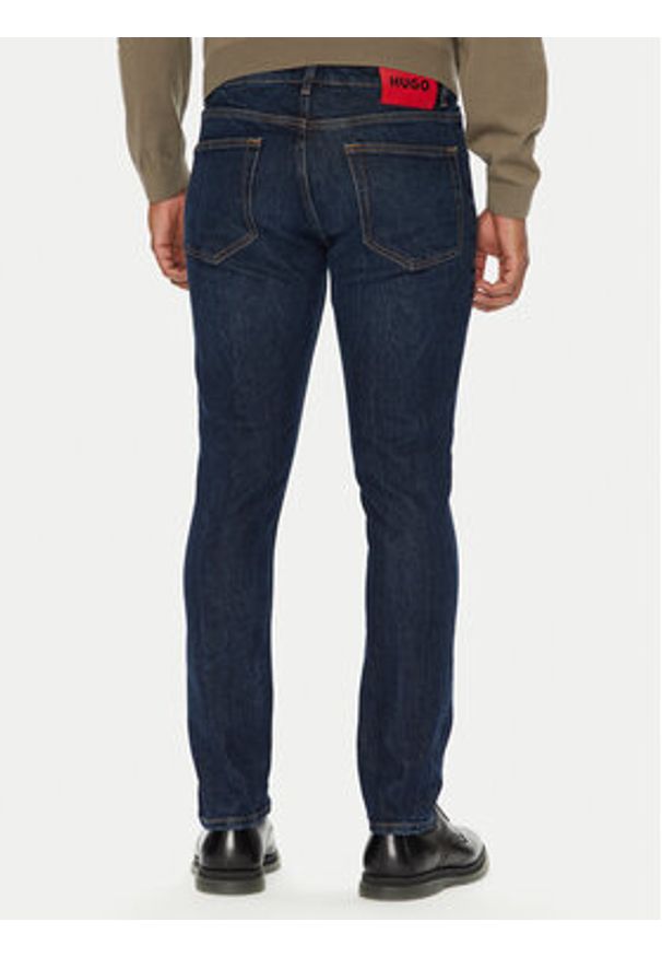 Hugo - HUGO Jeansy HUGO 734 50542696 Granatowy Extra Slim Fit. Kolor: niebieski