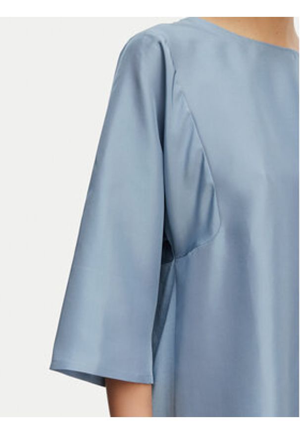 Weekend Max Mara Bluzka Fastoso 2615941032 Niebieski Relaxed Fit. Kolor: niebieski. Materiał: jedwab