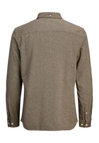 Jack & Jones - Jack&Jones Koszula Blubrook 12282353 Beżowy Regular Fit. Kolor: beżowy. Materiał: bawełna