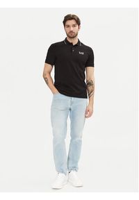 EA7 Emporio Armani Polo 8NPF16 PJVUZ 1200 Czarny Slim Fit. Typ kołnierza: polo. Kolor: czarny. Materiał: bawełna #2