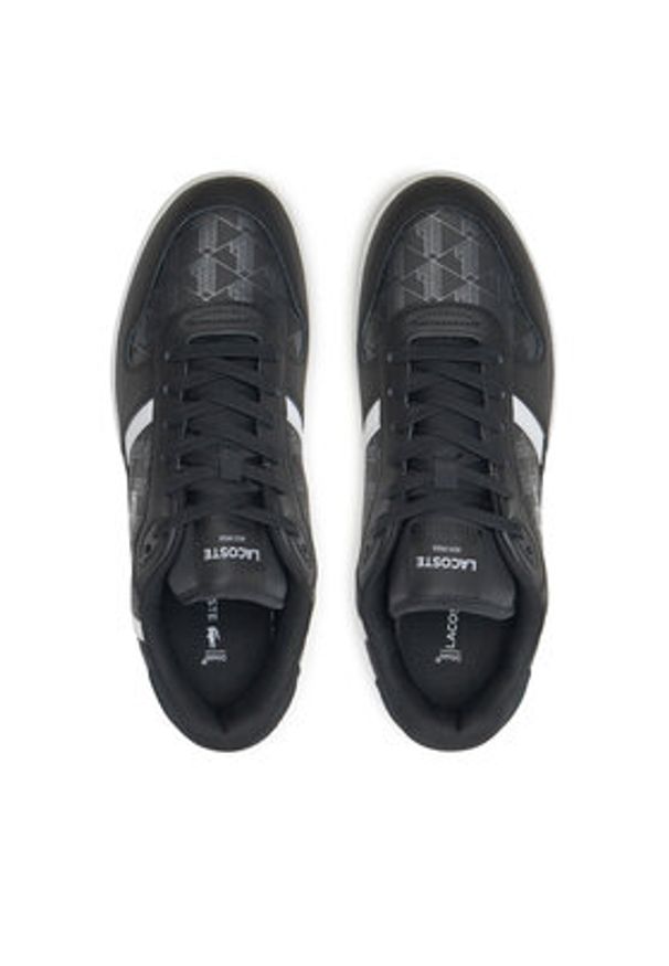 Lacoste Sneakersy T-Clip 7-48SMA0030 Czarny. Kolor: czarny. Materiał: skóra
