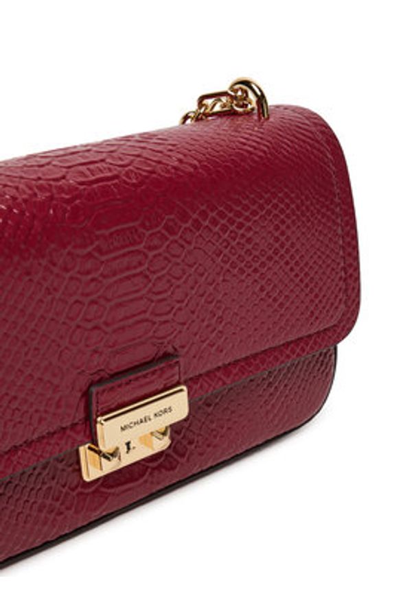 MICHAEL Michael Kors Torebka Tribeca 30T5G2RL7L Bordowy. Kolor: czerwony. Materiał: skórzane