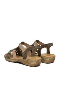 Rieker Sandały CEO-65861-45 Szary. Kolor: szary. Materiał: skóra #8