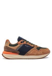 Pepe Jeans Sneakersy Buster Pro M PMS60027 Brązowy. Kolor: brązowy. Materiał: materiał #1