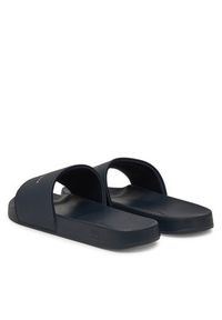 TOMMY HILFIGER - Tommy Hilfiger Klapki Hilifger Nyc Pool Slide FM0FM05432 Granatowy. Kolor: niebieski. Materiał: skóra #4