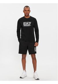 EA7 Emporio Armani Longsleeve 3DPT64 PJ03Z 1200 Czarny Regular Fit. Kolor: czarny. Materiał: bawełna. Długość rękawa: długi rękaw