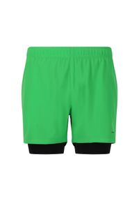 ENDURANCE - Szorty 2 w 1 Endurance Kros. Kolor: zielony. Sport: fitness #1