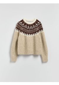 Reserved - Sweter z dodatkiem wełny - wielobarwny. Materiał: wełna #1