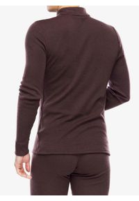 Bluza termoaktywna męska Odlo Merino 260 BL Top Turtle Neck LS Half Zip. Kolor: czerwony. Sport: bieganie