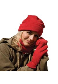 RESULT WINTER ESSENTIALS - Zestaw Czapka, Rękawiczki I Szalik Polartherm. Kolor: czerwony