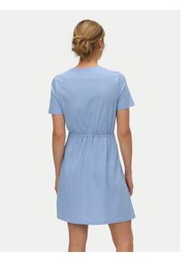 Vero Moda Sukienka codzienna Luna 10325626 Niebieski Regular Fit. Okazja: na co dzień. Kolor: niebieski. Materiał: syntetyk. Typ sukienki: proste. Styl: casual #5