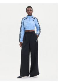 Adidas - adidas Bluza Teamgeist adicolor JZ8277 Błękitny Slim Fit. Kolor: niebieski. Materiał: syntetyk