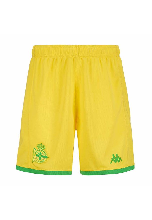 Kappa - Szorty dla dzieci Deportivo La Corogne Kombat Ryder 2023/24. Kolor: zielony, wielokolorowy, żółty. Styl: sportowy