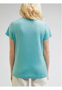 Lee T-Shirt L41JEN41 112330436 Turkusowy Regular Fit. Kolor: turkusowy. Materiał: lyocell #4