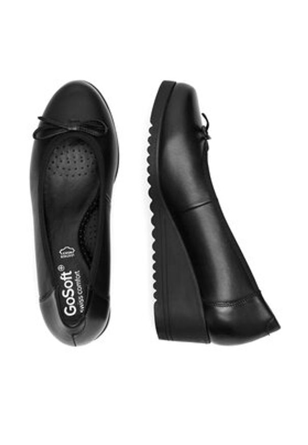 Go Soft Półbuty EST-MARGARET-01 Czarny. Kolor: czarny. Materiał: skóra