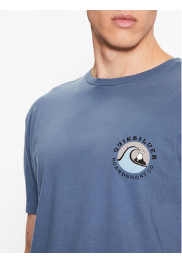 Quiksilver T-Shirt Qs Bubble Stamp EQYZT07258 Niebieski Regular Fit. Kolor: niebieski. Materiał: bawełna