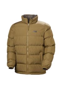 Kurtka puchowa Helly Hansen YU 23. Kolor: beżowy, wielokolorowy, brązowy. Materiał: puch #1