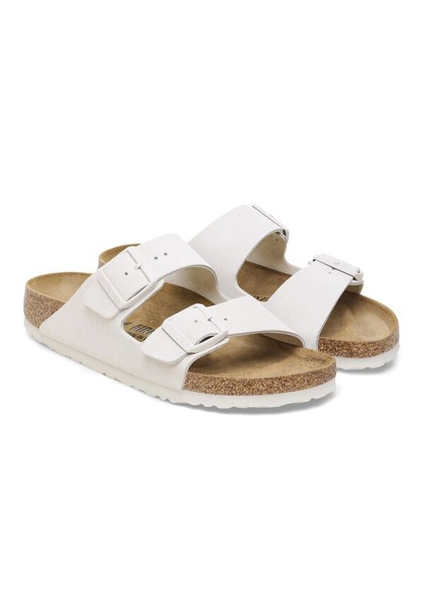 Birkenstock - Klapki męskie BIRKENSTOCK ARIZONA LEVE ANTIQUE WHITE. Okazja: na co dzień, do pracy, na spacer. Kolor: biały. Styl: casual