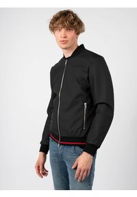 Antony Morato Kurtka Bomber | MMCO00781 FA150180 | Mężczyzna | Czarny. Okazja: na co dzień. Kolor: czarny. Materiał: skóra ekologiczna. Styl: casual